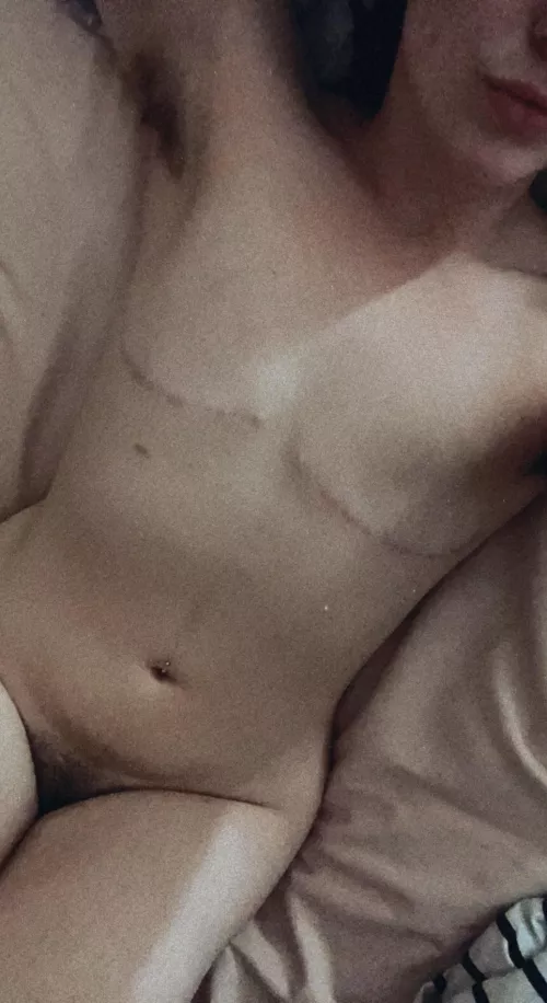 someone come play w my nipple less chest 😈 by emersonlakenpalmer