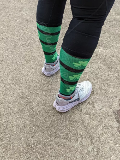 Someone is getting 🍀LUCKY🍀 today [Selling] Get my St. Patrick's Day race socks 🍀$17 (plus shipping)🍀 DM or KIK M3GNIFIC3NT by Magnificent_Panties