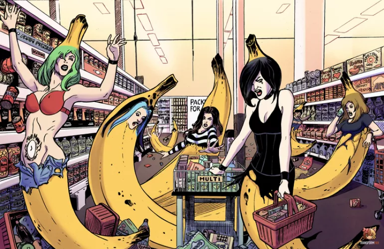 Something in the Air [F Humans > Food] (Inanimate TF, partial TF) by CezarNix