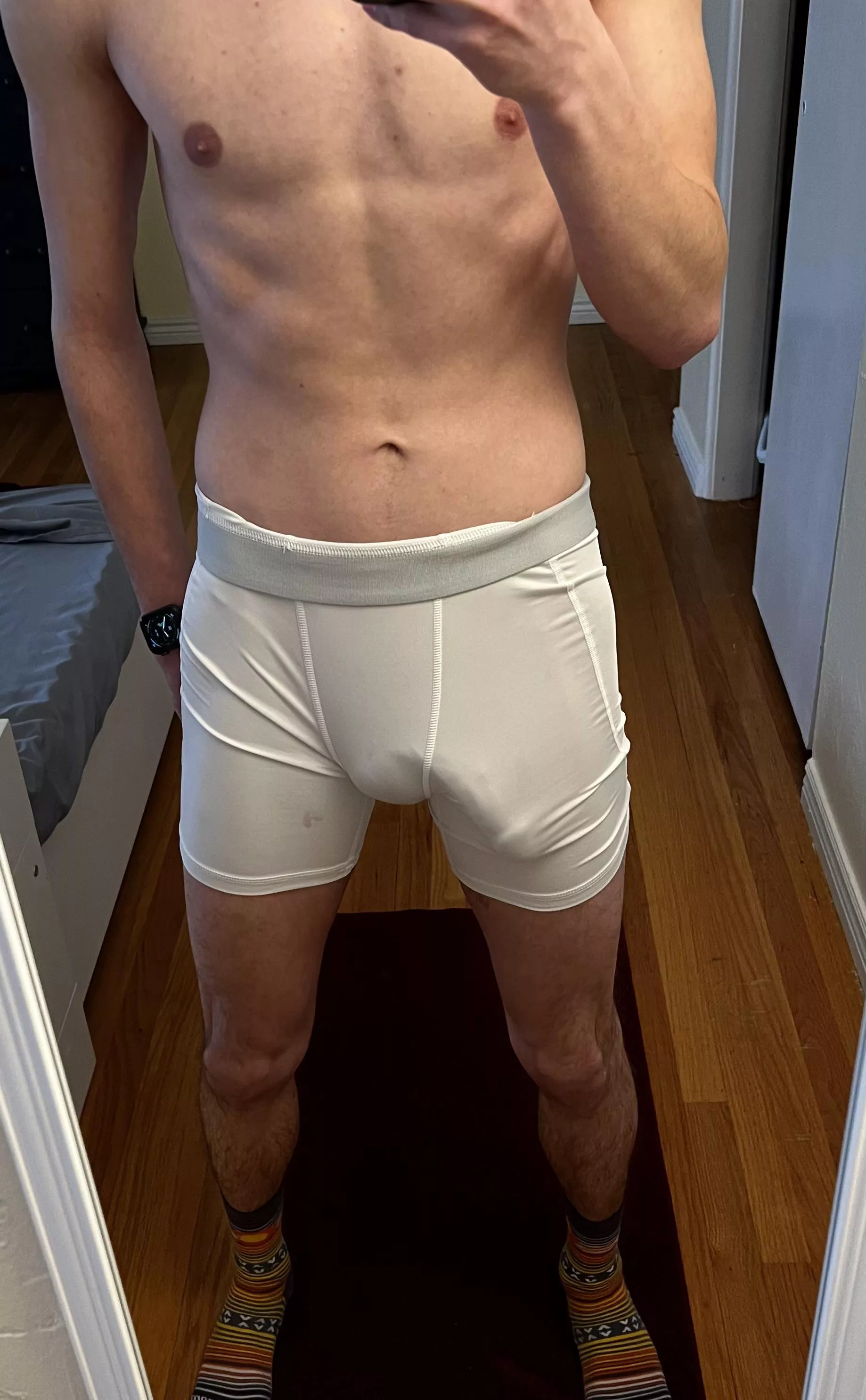 Sometimes I run in only compression shorts😳 posted by Leanrunner17