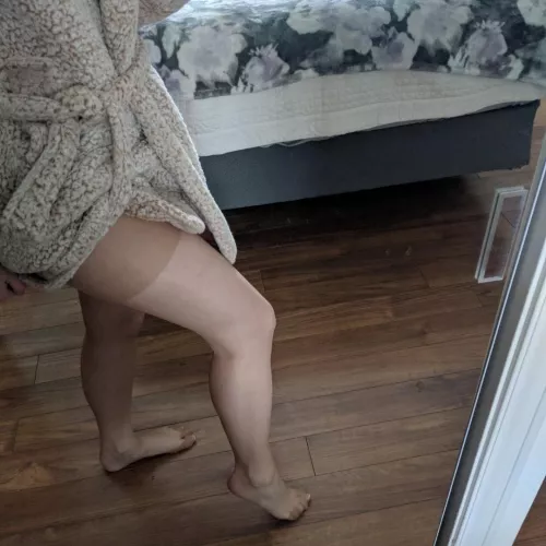 sometimes it's a robe and pantyhose kind of day😋 by Ellejuliettexo