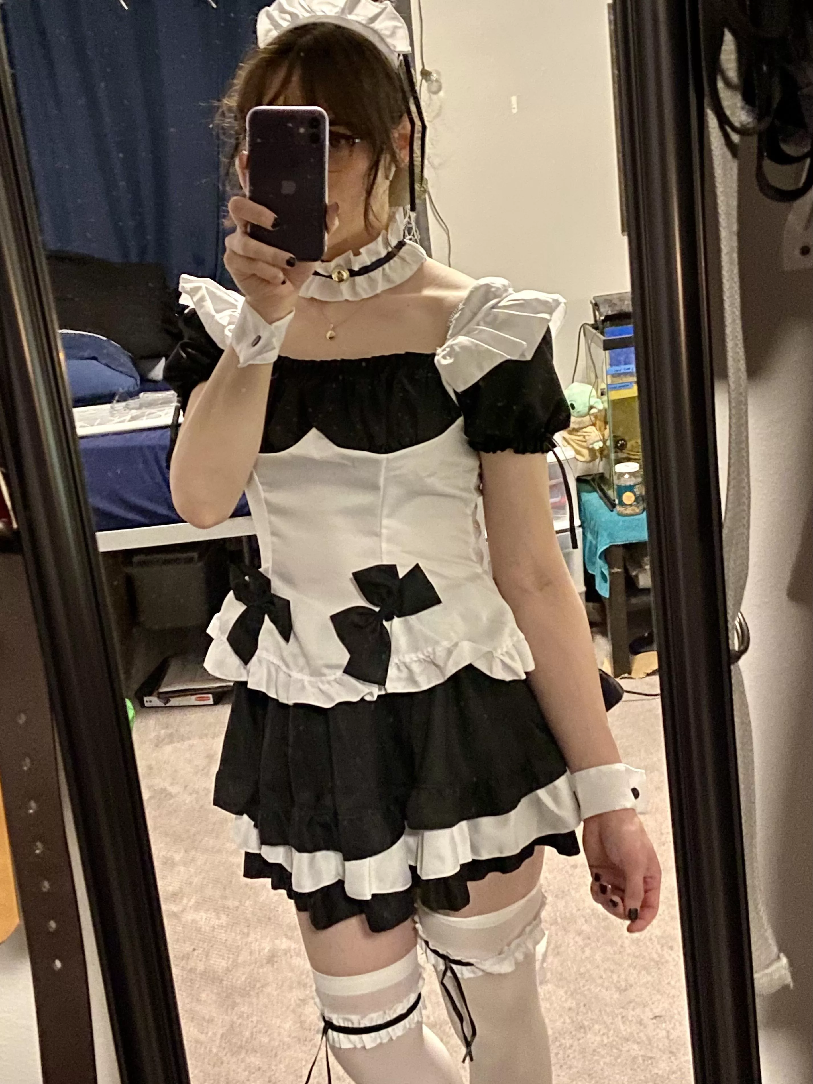 Sometimes we have to return to our roots…can’t ever go wrong with a classic maid uniform 😅 posted by DM_me_shitposts