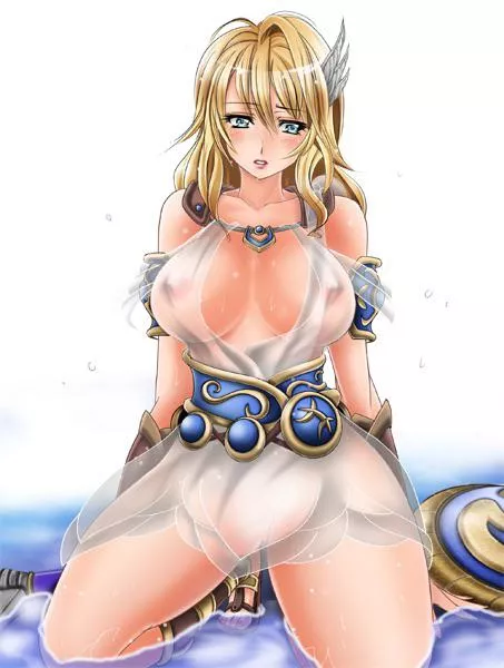 Sophitia is worn out after battle. Maybe you can help her out. posted by Hafuronin85