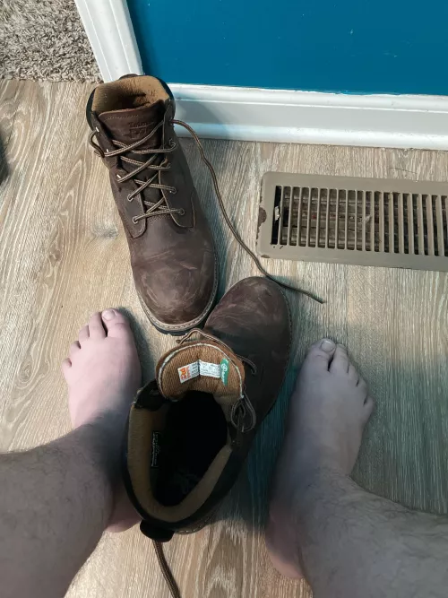 Sore and sweaty. by satanicnipplez