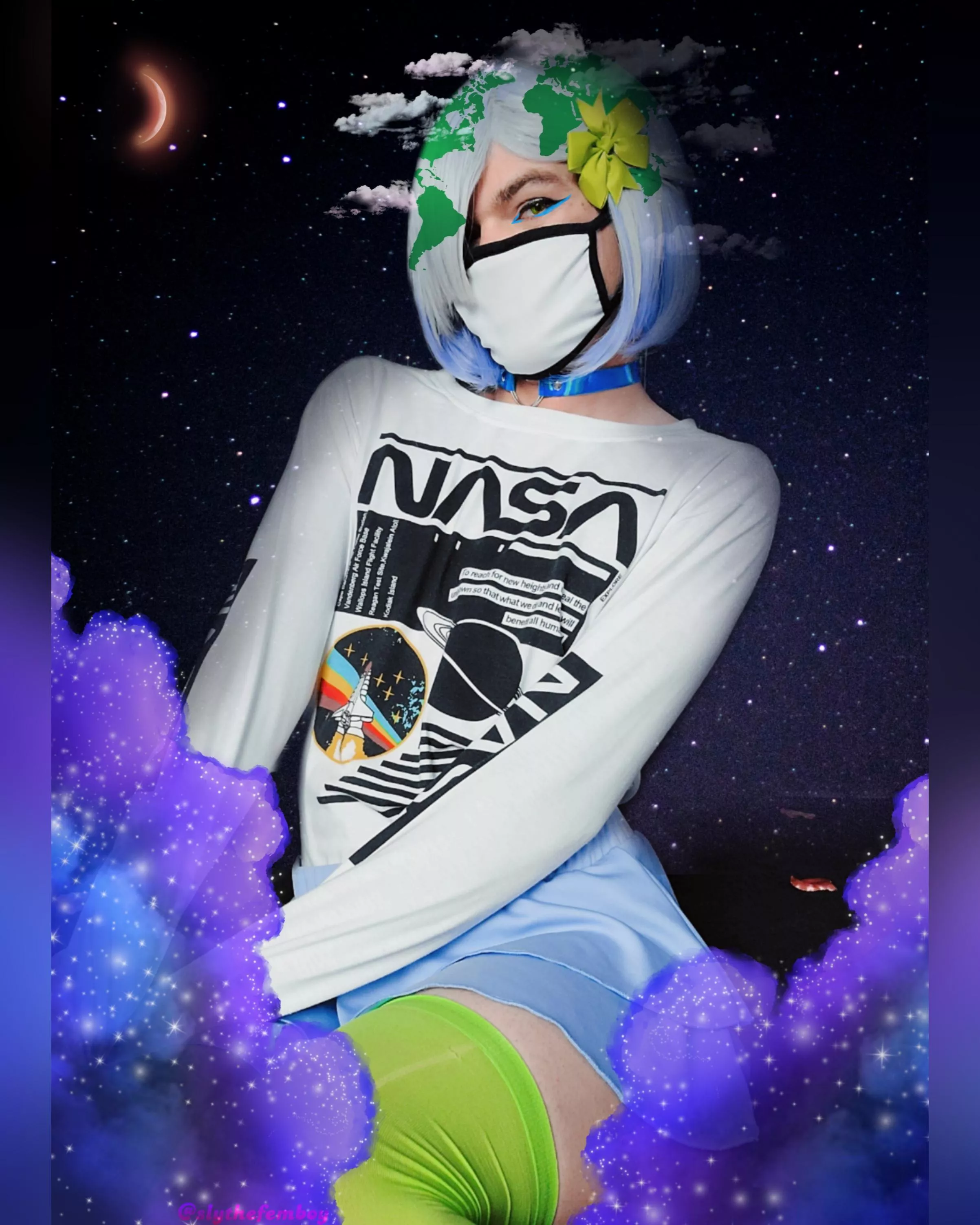 Space is lonely🥺💙💙 Recommend me another planet to cosplay! posted by Slythefemboy