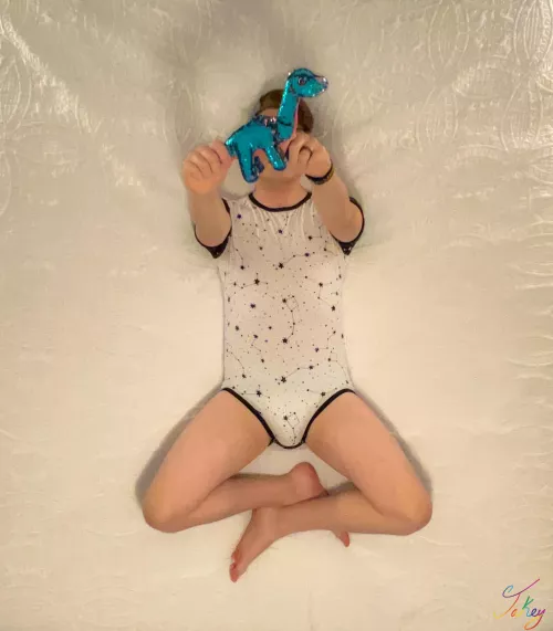 Space themed onesie, and a famous dinosaur that traveled to space! by lilboyjakey