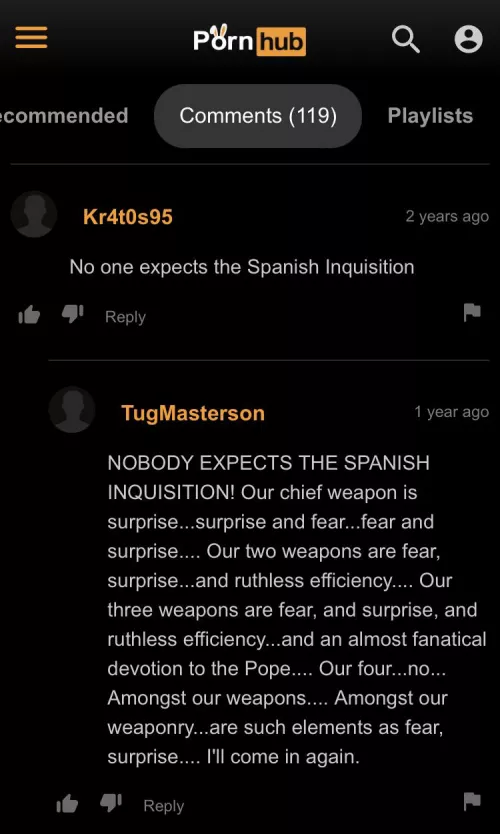Spanish inquisition by SuctionBucket5