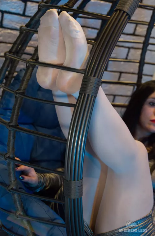 Special for female feet in white pantyhose lovers by MistressLegs