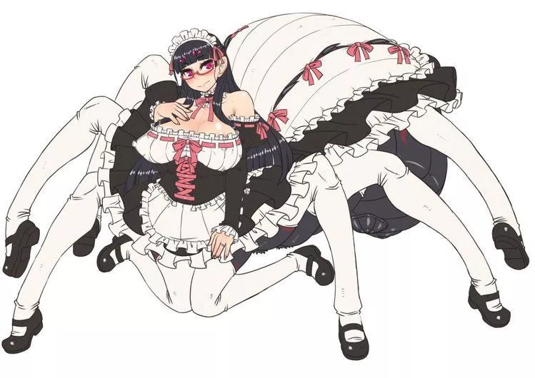 Spider girl in a maid outfit!<3 posted by d00kiedipp3r_