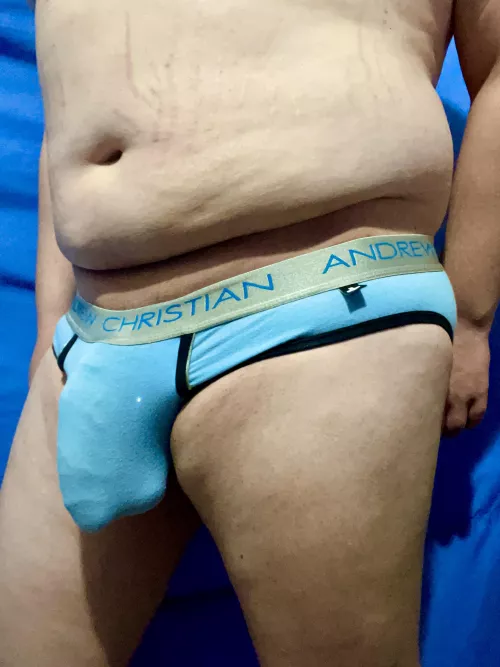 Spot the stainless steel ball stretcher shining through. :) by DiscombobulatedAd804