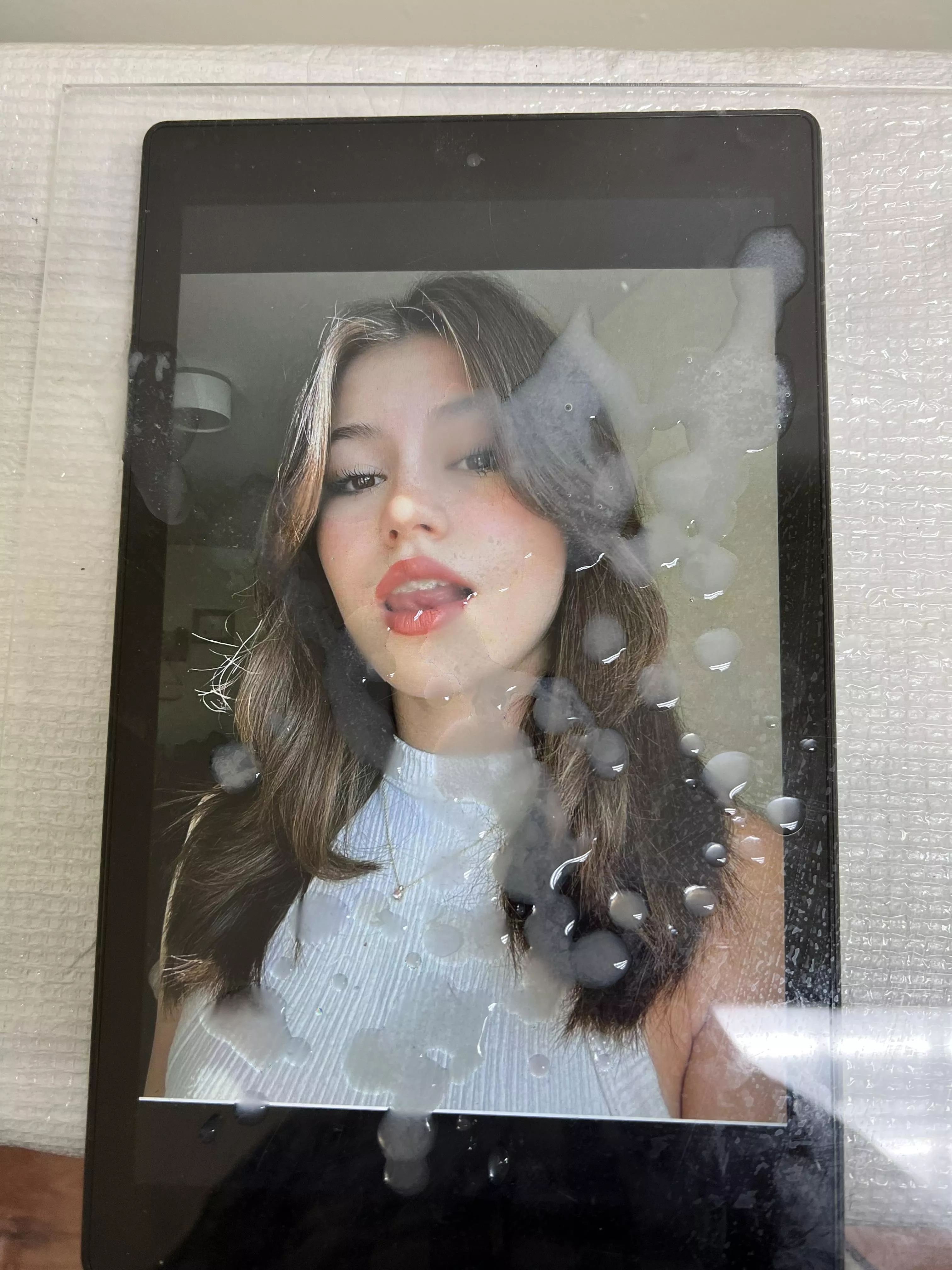 Spraying her face! posted by merbs88