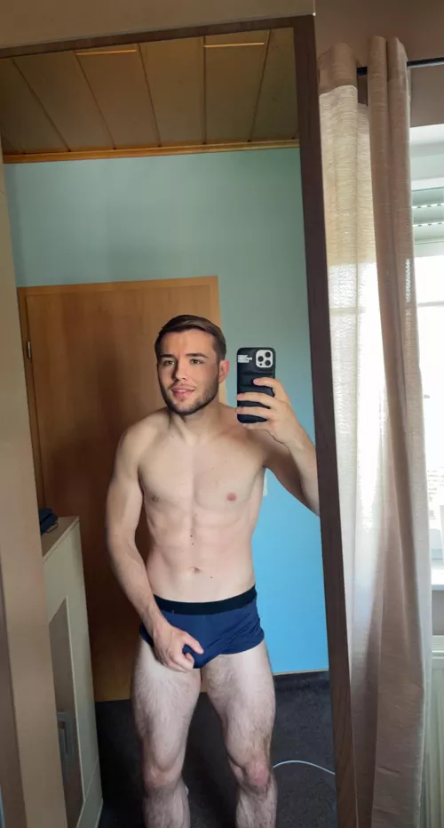 Squats day after day are paying off by blondboyjan