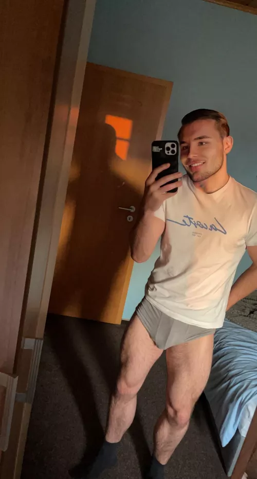 Squats make your day better. by blondboyjan