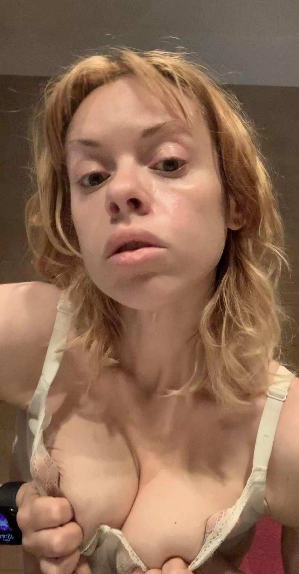 Squeezed boobs look much bigger 😂 follow my FREE OF page 💕 posted by Simply-Giulia