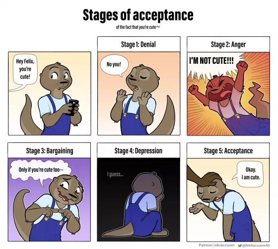 Stages of acceptance. By me. by Nik159
