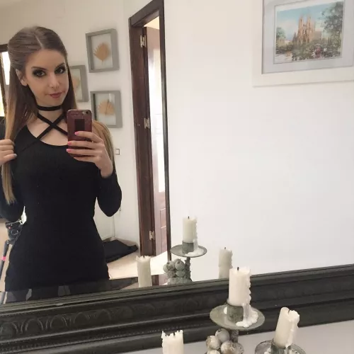 Stella Cox in the mirror... by SpunkySpunkyAssGuy