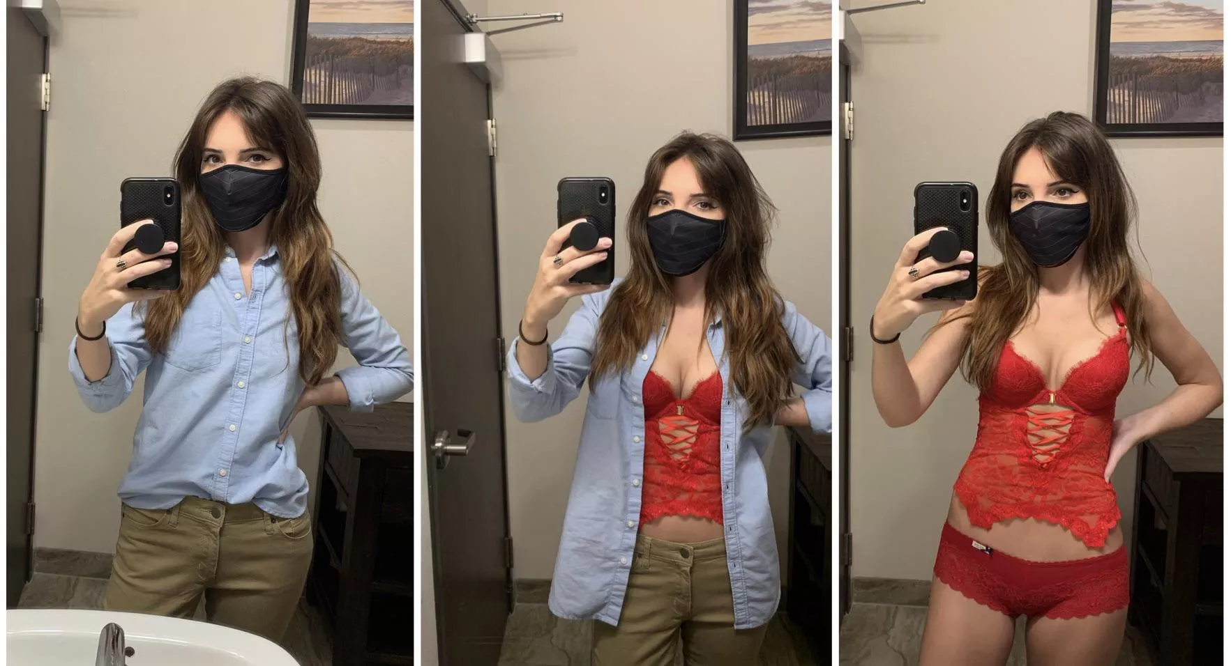 Step by step cleavage reveal 💋 posted by hedonist-honey