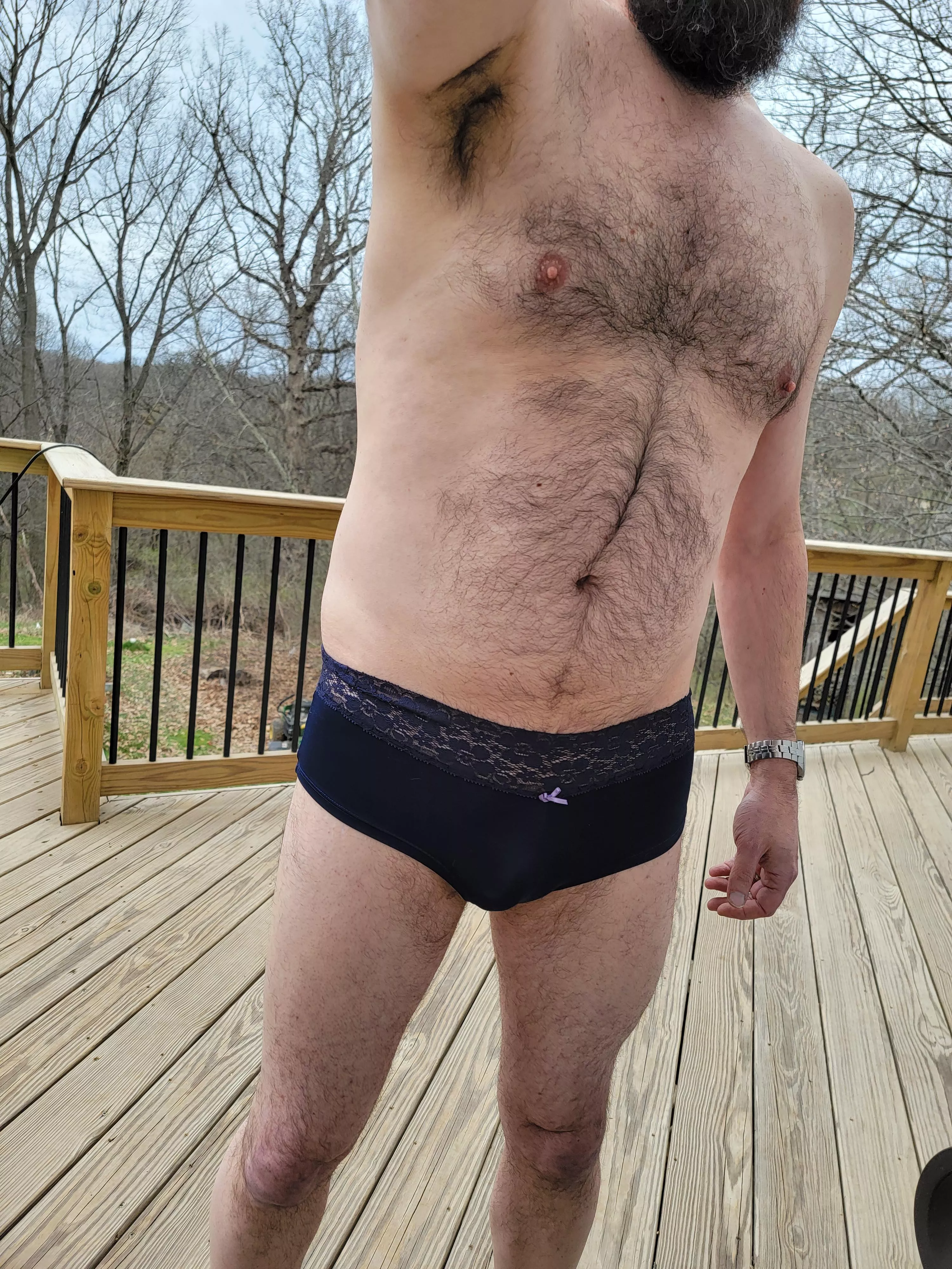 Stepped out back for a few posted by smalldickhubby2020