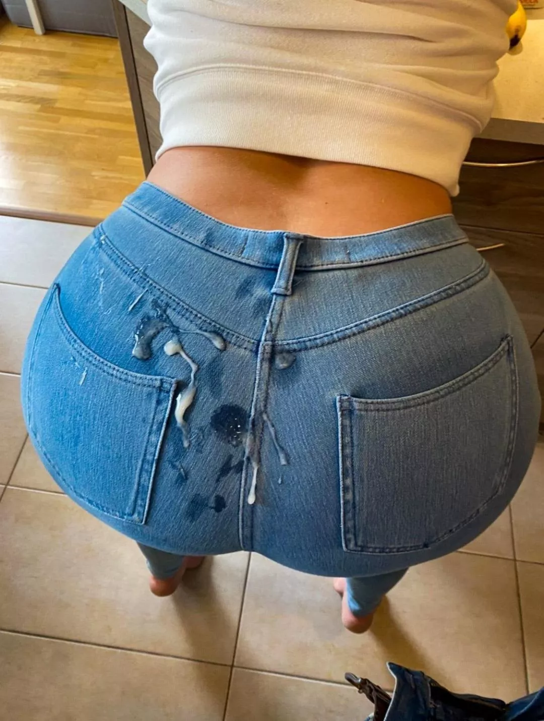 Sticky mess, lil one couldn't hold himself. posted by AnnaSmith289