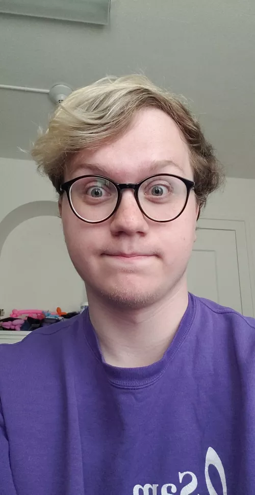 Still alone and lonely, but it's no detriment to how happy I can be~ (P.S. I actually liked this picture of me in my new glasses) by NotATenor