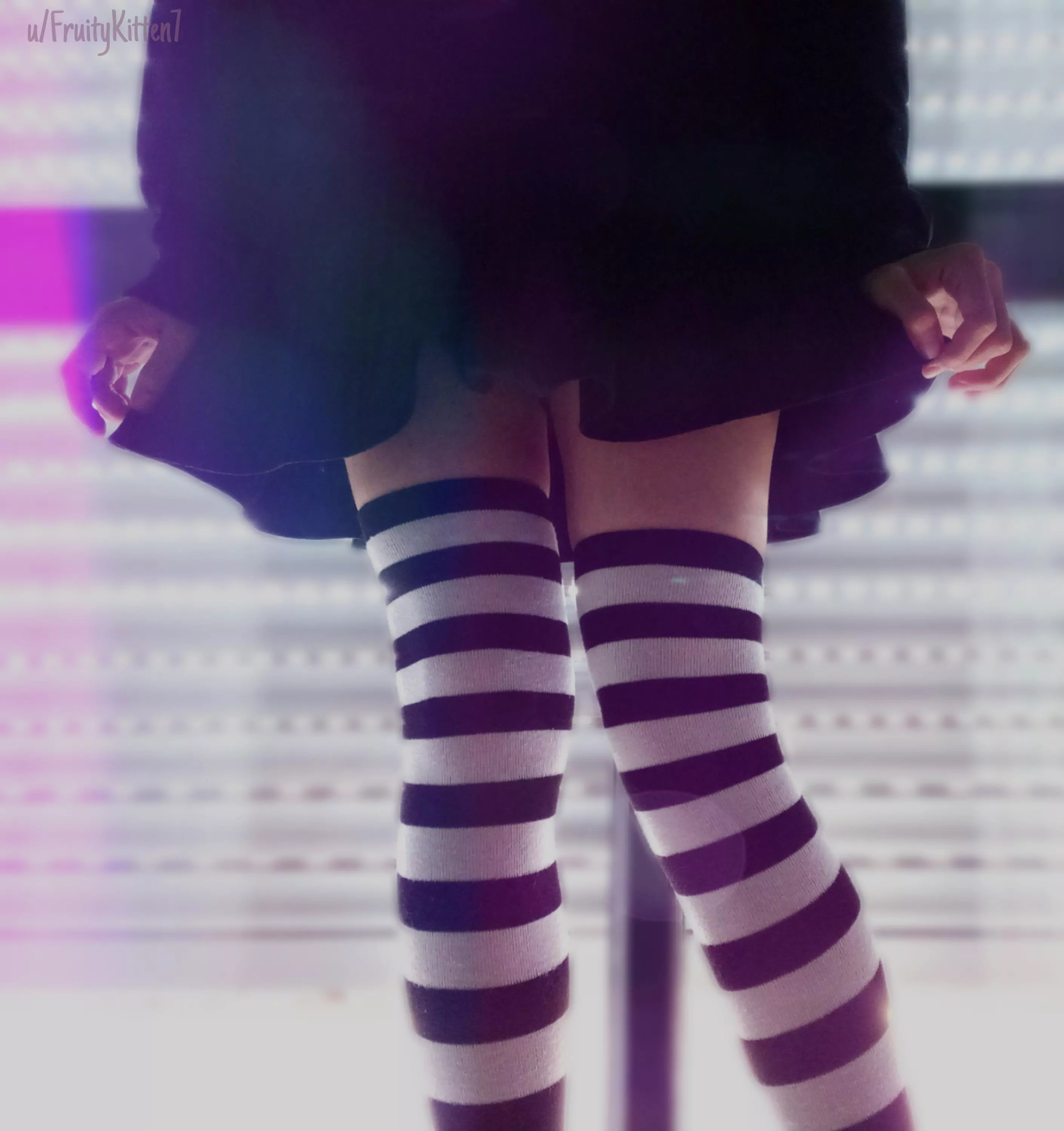 Still kinda insecure about wearing skirts but I like how it looks :3 posted by FruityKitten7