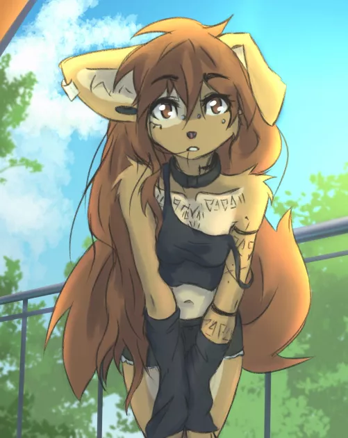 still t(c)rying also what is she looking at? [F] (tinygaypirate) by NoPhotojournalist611