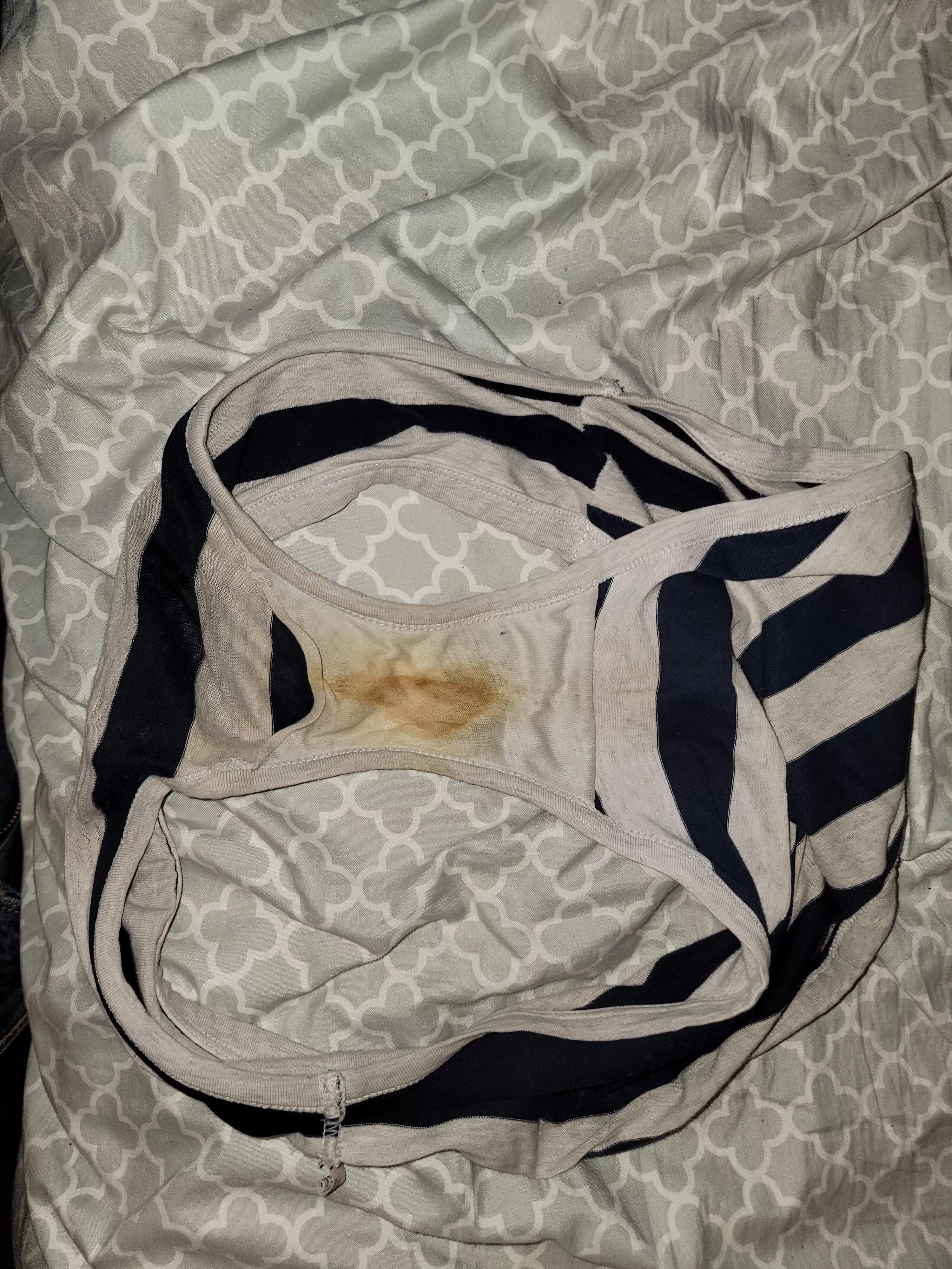 Still wet and smelly after she changed this morning posted by smalldickhubby2020