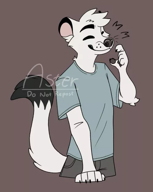 Stoat lad Jae! He’s my newest oc by Aster_Heeler