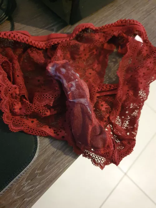 Stolen panties from cousin, with my cum by mm69x