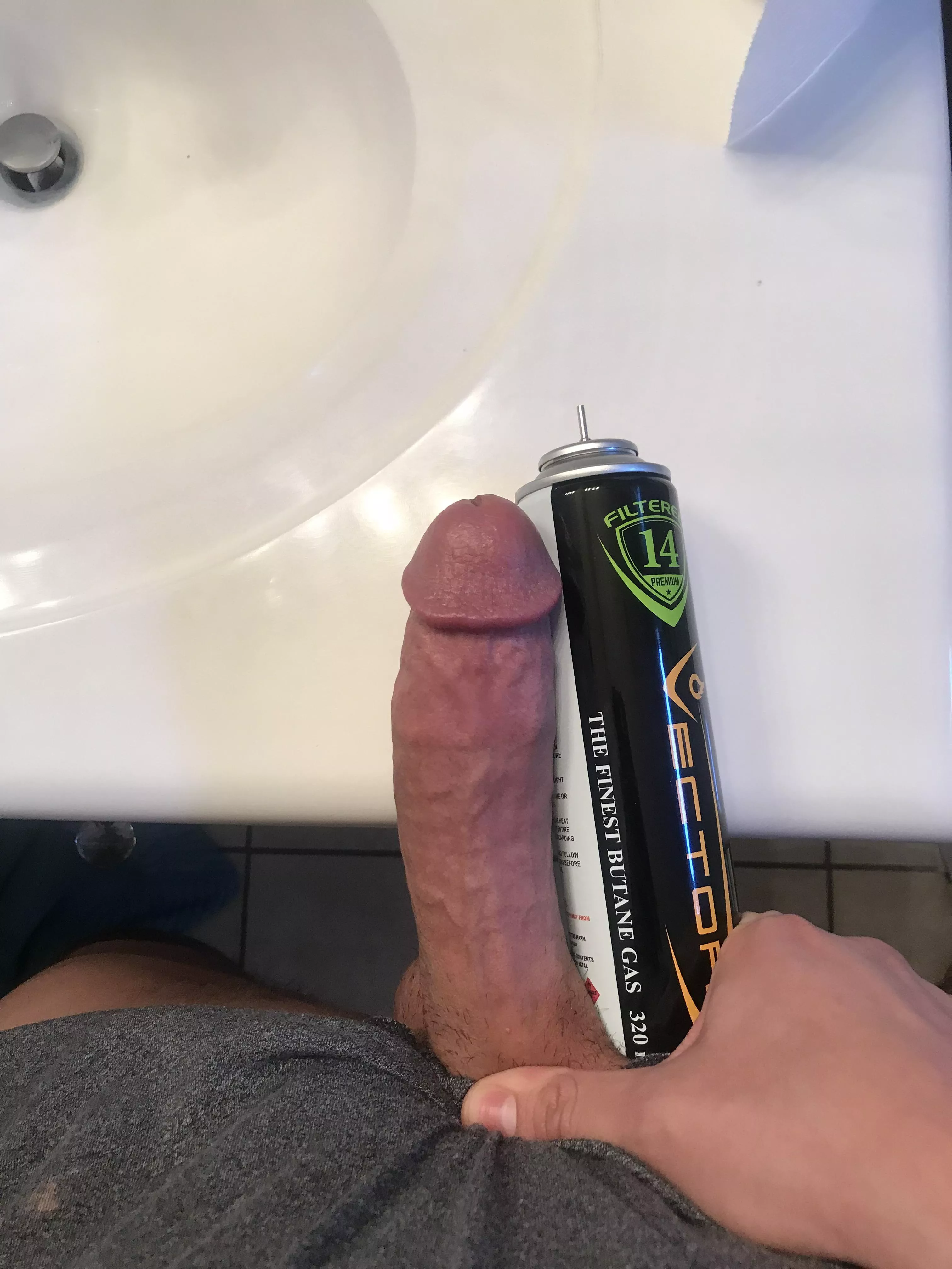 Stoner boner compared to a butane can 💨🌿 posted by Ok-Function-8036