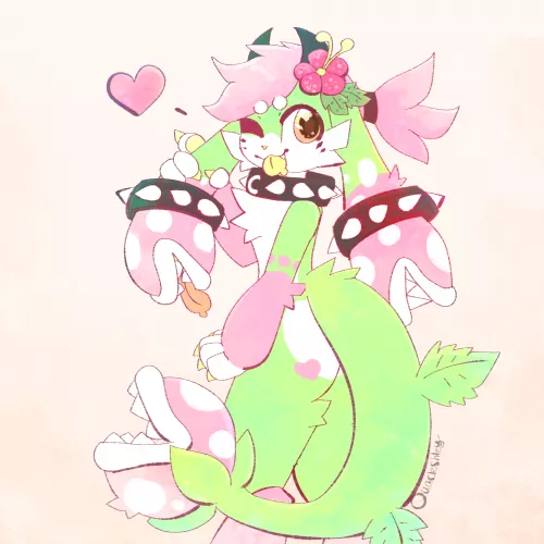 Strawberry! (art by me @quackshley on twitter/insta/da/fa) by Quackshley