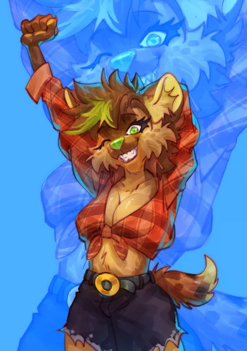 Stretch! Finished client commission for ELZIO. My commissions are open starting from $50. by Outrageous_Work_2863