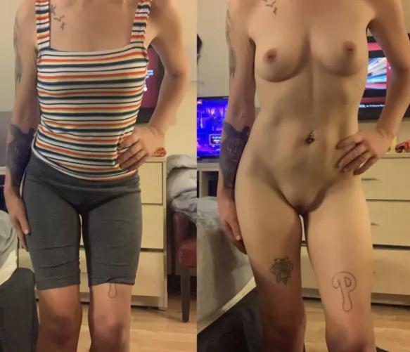 Stripped shirt on and off! by PantiePrincess300