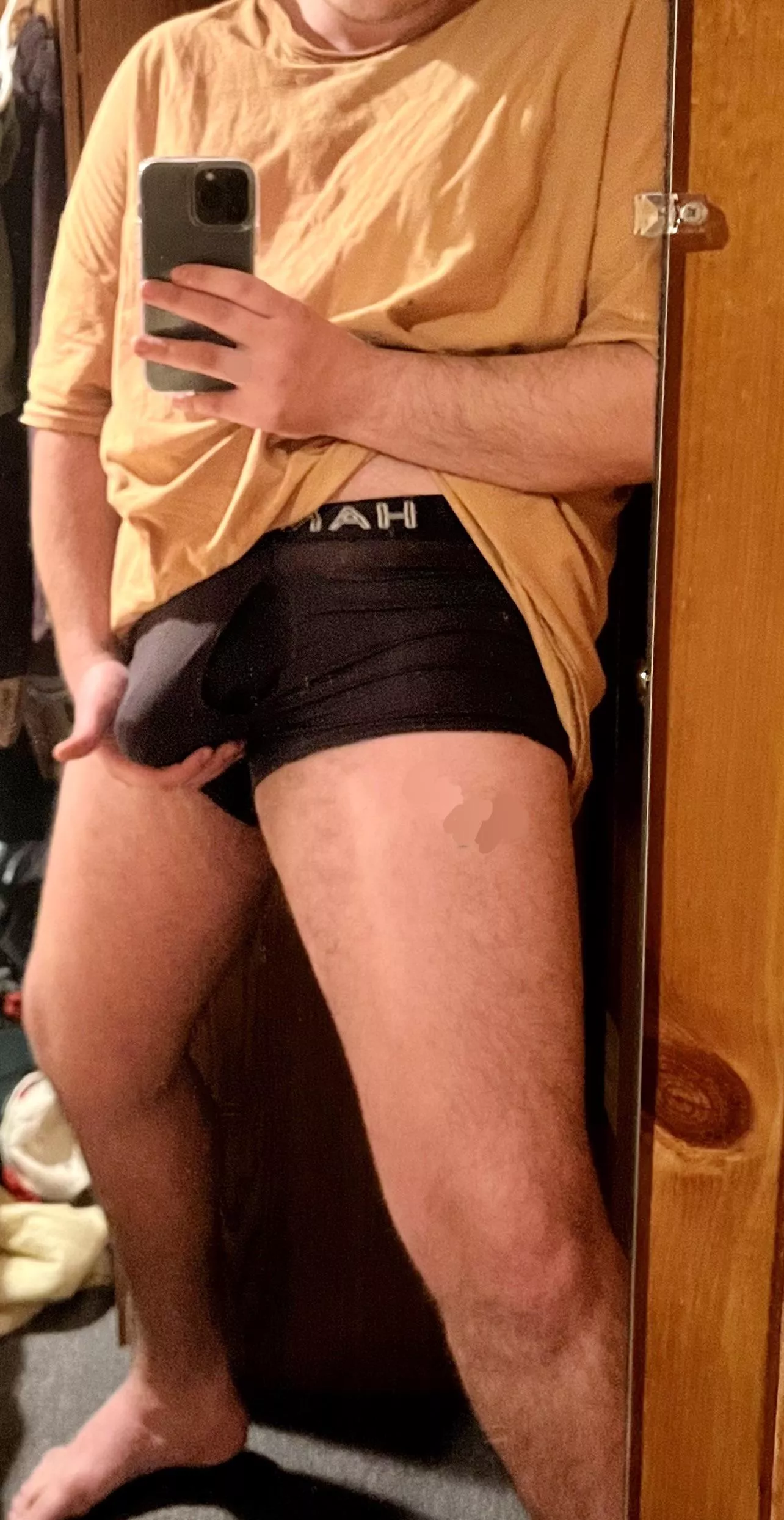 Subtle Sunday dick print at the cabin. posted by JAWWJACC