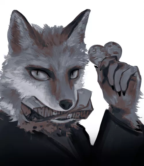 subway fox (Art by me) by Emergency_Ruin3784