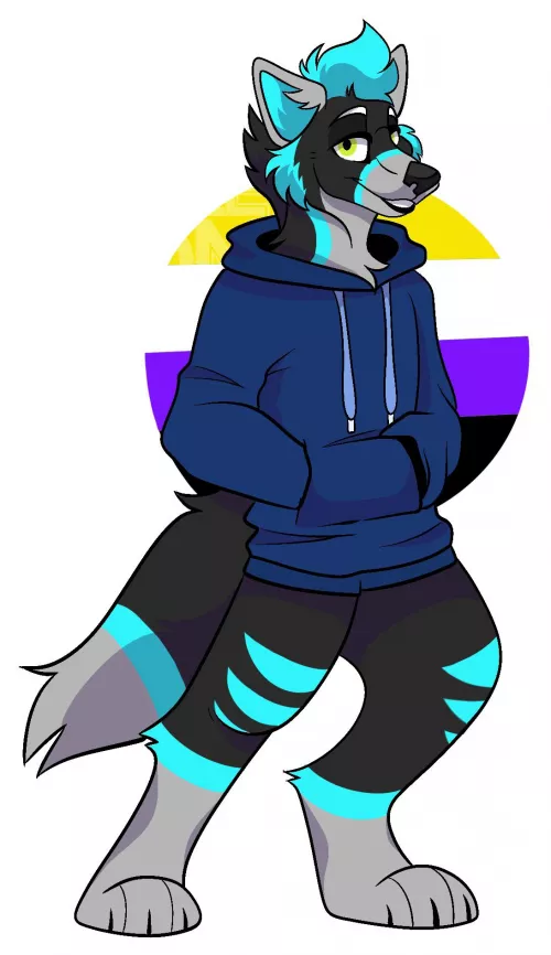 Such a lovely commission I got from an artist on discord(they didn’t want their name) by AstroTheWulf