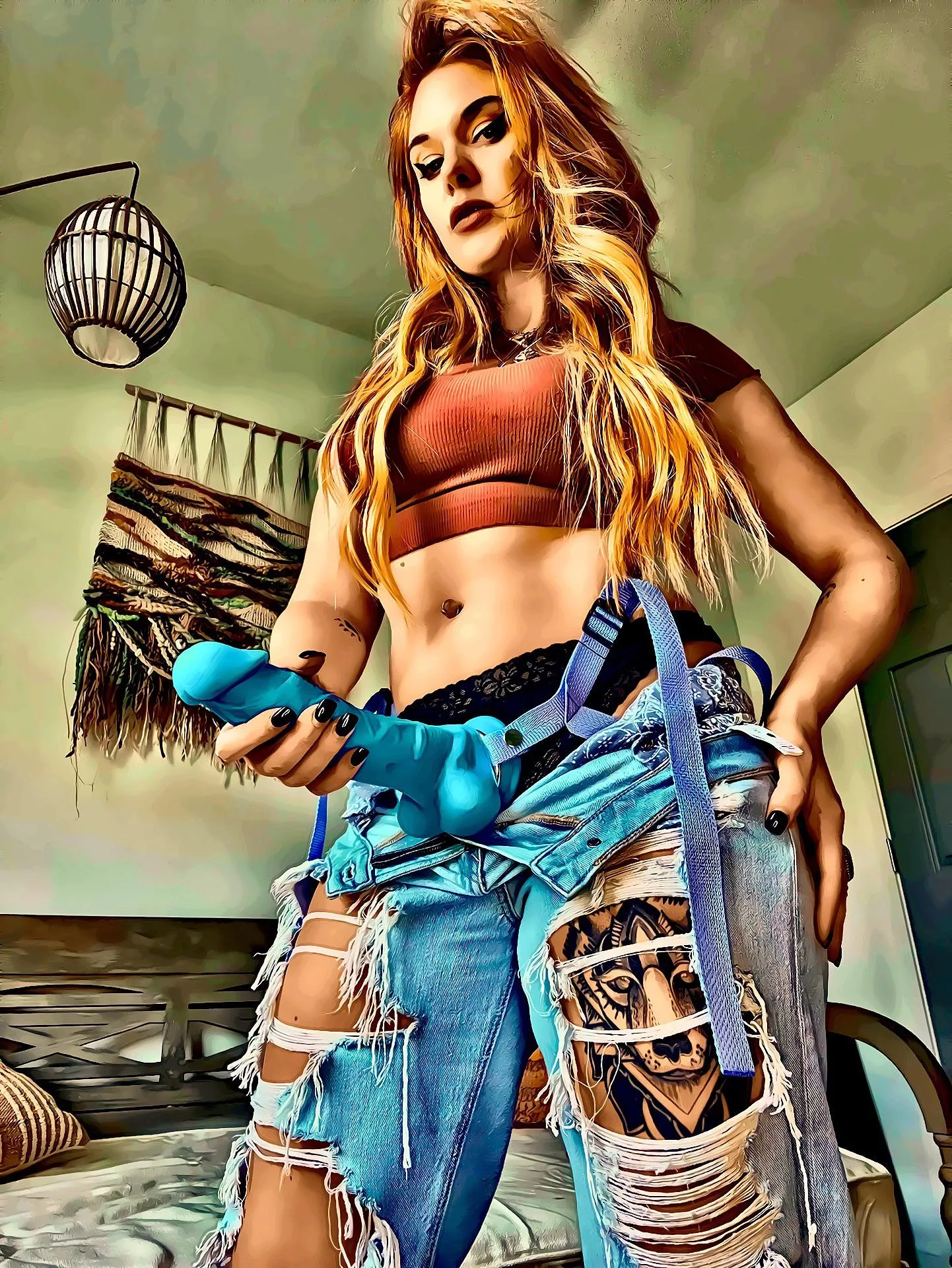 Suck my big BLUE cock posted by bobbybushay1122