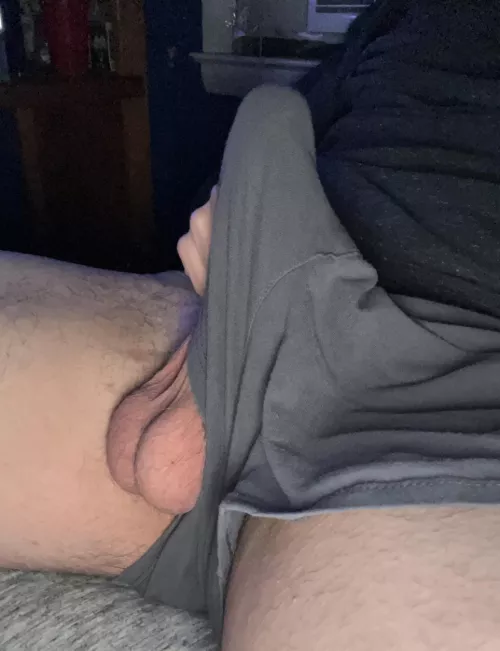 Suck on my nuts before you suck my cock by theoneandonlyydog