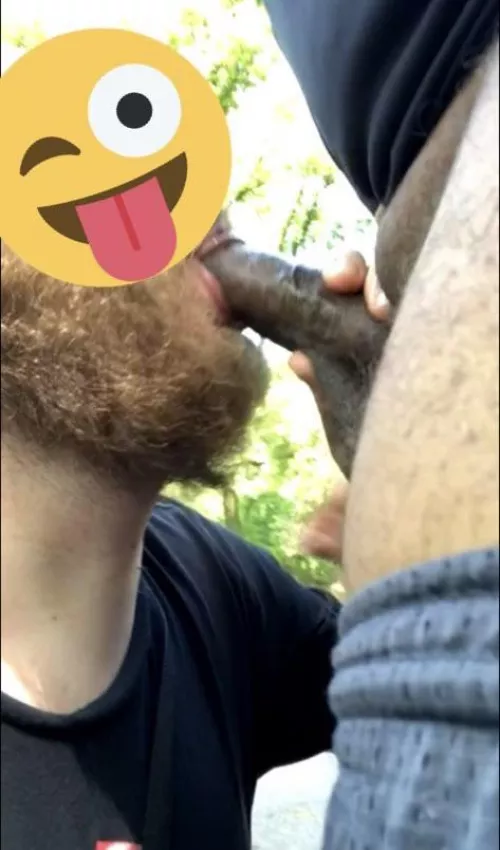 Sucking a thick bbc in the park 🤤👅💦 by ptrk1510