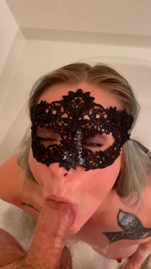 Sucking out every last drop for 5 minutes after he gave me a facial by CumOnMyMask