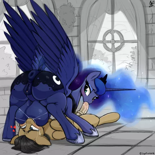 suckling from princess Luna's royal crotchboobs (aer0_zer0) by drip_of_theseas