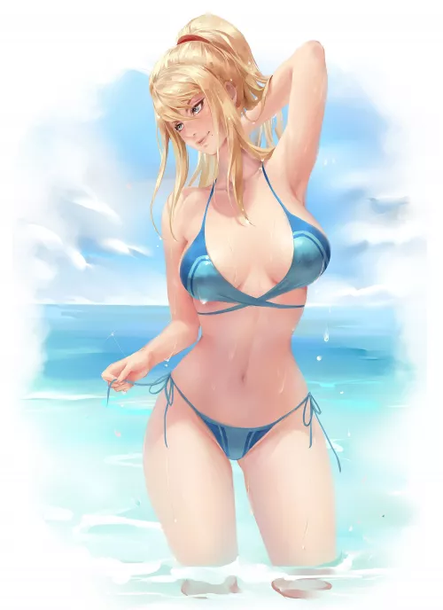 Summer Samus by kinkykat977