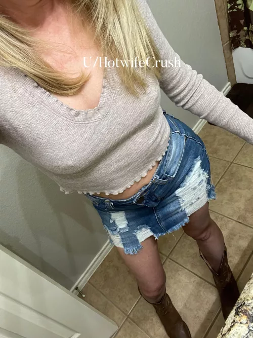 Sunday Funday- jean skirt style (F) 45 by HotwifeCrush