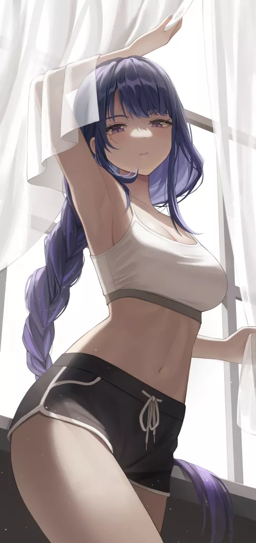 Sunlight on Raiden Shogun (gks569) [Genshin Impact] by elegantloveglimmer