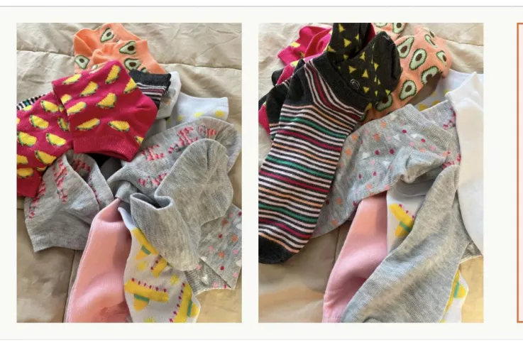 Super cute taco Mexican theme socks ready to wear by Puerto Rican young female with strong scent!!! DM in how to purchase!!!! by LivingSpeaker4840