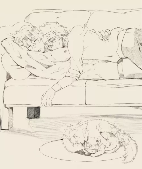 super sleepy sketch (Chinn aka @Chinn_chuu)[SK8 the Infinity] by SilentlyRosy