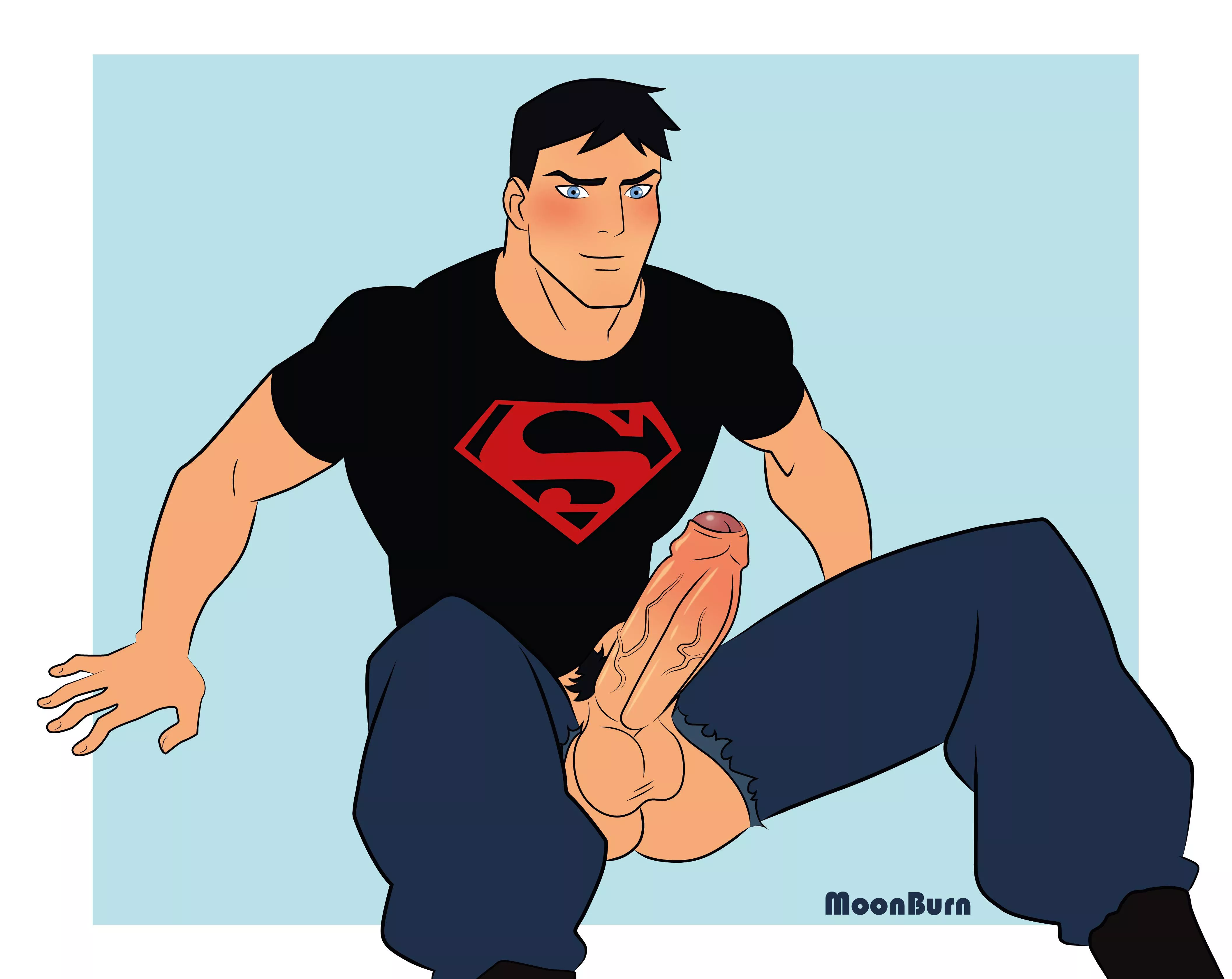 Superboy’s gonna need a more durable outfit asap! (MoonBurn203 on Twitter) posted by MoonBurn203