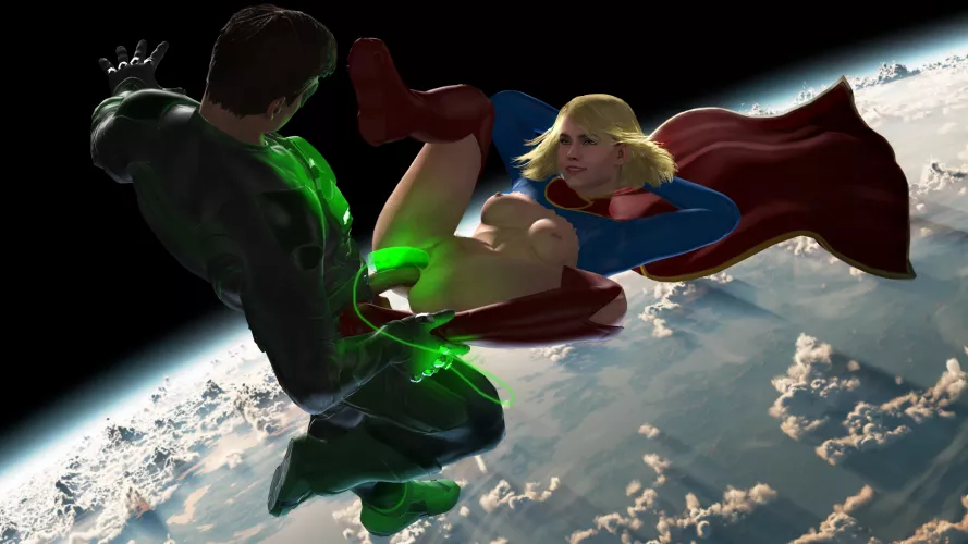 Supergirl and Green Lantern (WintersSFM) [DC Comics] by daniel650000