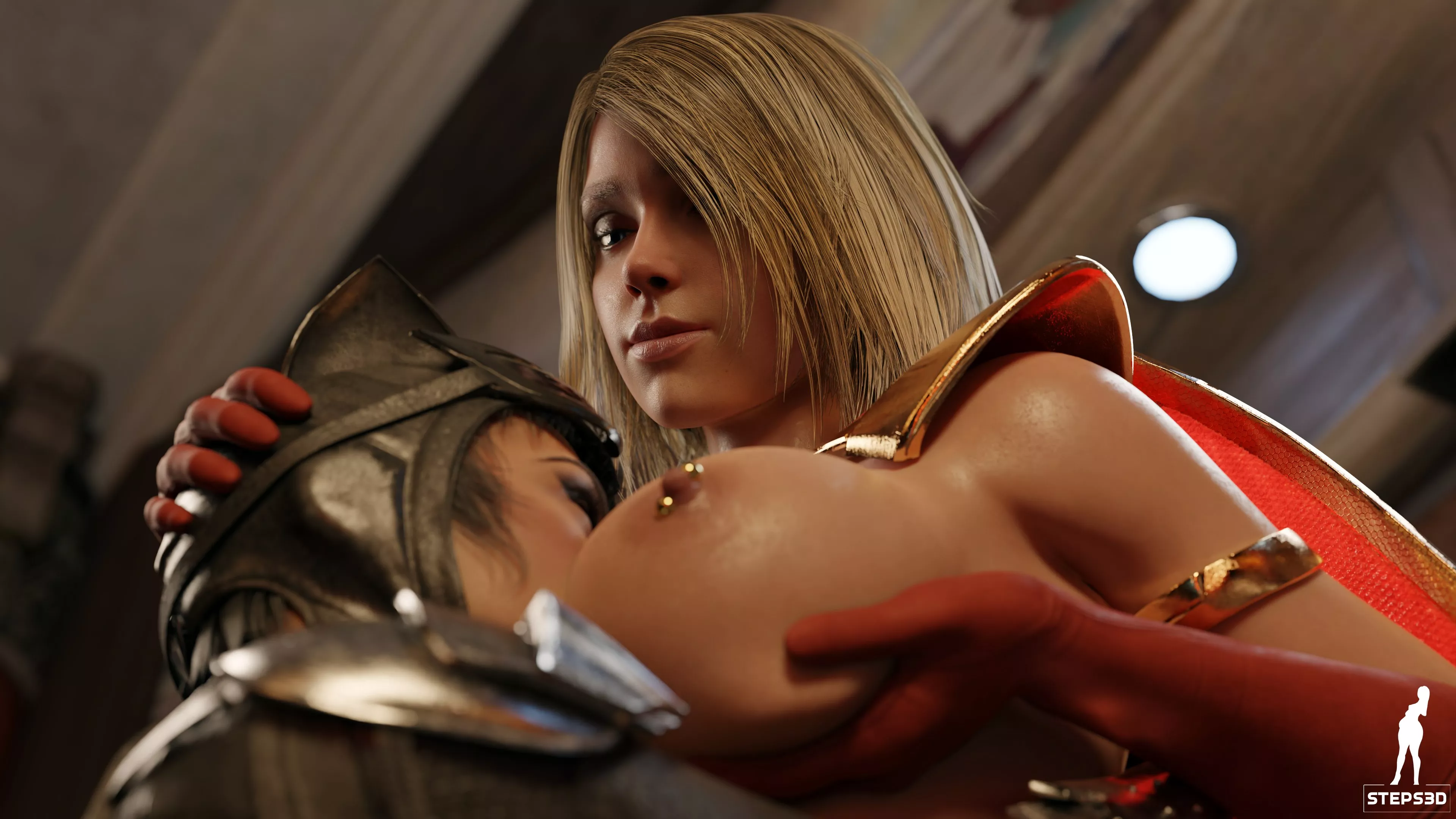 Supergirl & Catwoman - Krypton Milkers (Steps3D) [DC] posted by Kuro-Oji