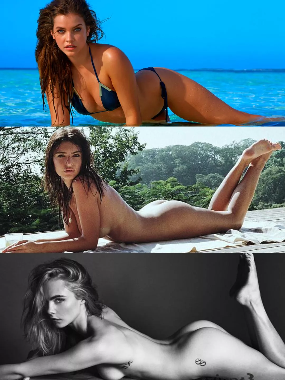 Supermodels: Barbara Palvin, Emily Ratajkowski, Cara Delevingne posted by hereforyou_1